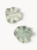 Westwing Collection Поднос декоративный из мрамора Gaia, диаметр 20 см, Ø 20 × В 5 см, Шалфейный зелёный мрамор — фото 2