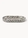 Westwing Collection Поднос для подачи Elara, искусственный мрамор, чёрно-белый, 28 см — фото 3