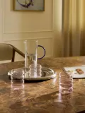 Westwing Collection Набор стаканов Bubbly из боросиликатного стекла, 4 шт., 320 мл, светло-розовые, Ø 8 × В 8 см, 250 мл, Светлый розовый — фото 4
