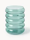 Westwing Collection Набор стаканов Bubbly из боросиликатного стекла, 4 шт., 320 мл, мятно-зелёные, Ø 9 × В 12 см, 580 мл, Мятный зелёный — фото 1