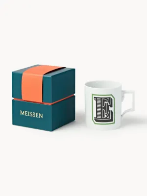 Westwing Collection Кружка Westwing x MEISSEN Initials, декор зелёный, арт. S68826