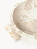 Westwing Collection Миска декоративная из мрамора Fossil, ширина 46 см, Ш 46 × В 10 см, Бежевый мрамор — фото 5