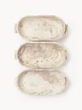 Westwing Collection Миска декоративная из мрамора Fossil, ширина 46 см, Ш 46 × В 10 см, Бежевый мрамор — фото 6