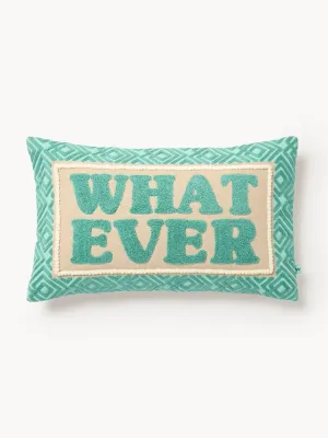 Westwing Collection Наволочка декоративная Whatever, Ш 30 × Д 50 см, Бирюзовый зелёный