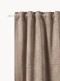 Westwing Collection Комплект штор блэкаут Sandra серо-коричневый — фото 6