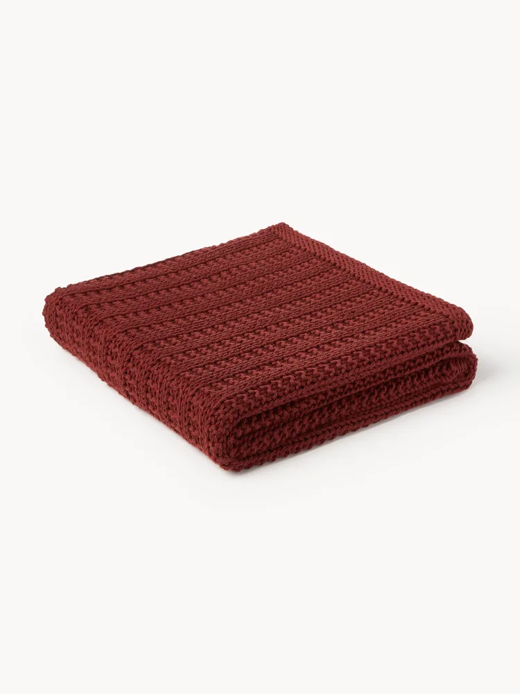 Westwing Collection Плед Savio бордовый