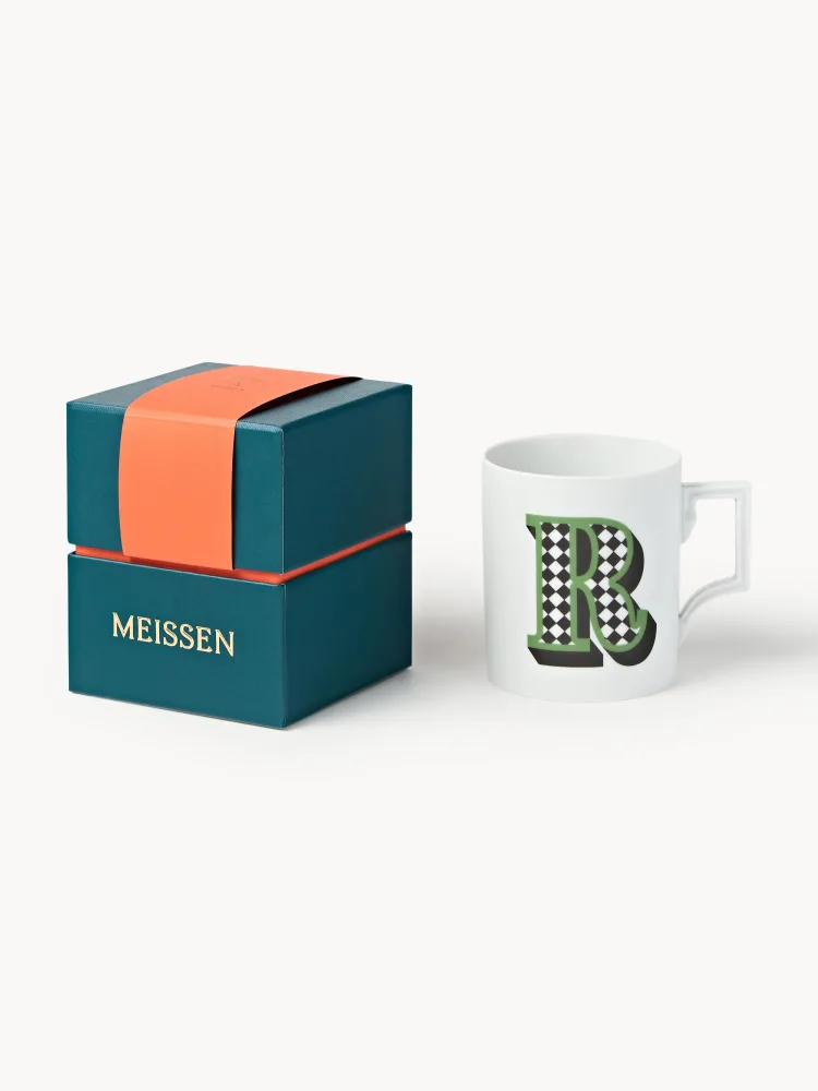 Westwing Collection Кружка Westwing x MEISSEN Initials, декор зелёный, арт. S80323