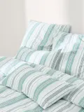 Westwing Collection Пододеяльник Hildy, Ш 135 × Д 200 см, Бирюзовый — фото 1
