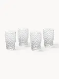 Westwing Collection Набор стаканов Vetro из выдувного стекла, 4 шт., 360 мл, Ø 8 × В 13 см, 450 мл, Прозрачный — фото 2
