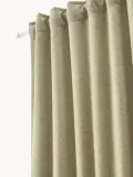 Westwing Collection Комплект штор блэкаут Tulia с фактурным полотном, оливковый зеленый — фото 5