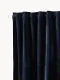 Westwing Collection Комплект штор блэкаут Sandra на шторной ленте, темно-синий — фото 8