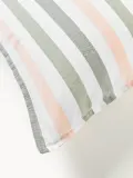 Westwing Collection Пододеяльник Harriet из стираного хлопка в полоску оливковый — фото 4