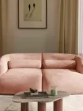 Westwing Collection Подушка декоративная Sofia валик из велюра — фото 6