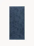 Westwing Collection Комплект велюровых полотенец Rosaria с цветочным узором, 3 предм. (гостевое полотенце, полотенце для рук, банное полотенце), Серо-голубой — фото 7