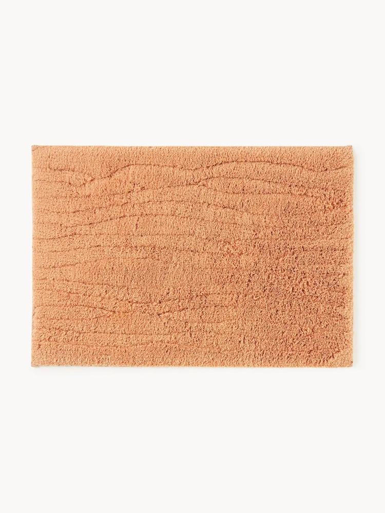 Westwing Collection Коврик для ванной Audrina, Ш 50 × Д 70 см, Персиковый