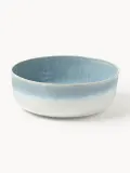 Westwing Collection Миска для салата Danza ручной работы, керамика, голубая, 27 см — фото 1