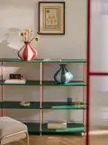 Westwing Collection Ваза ручной росписи Charly, высота 27 см, Ø 29 × В 27 см, Красный матовый — фото 5