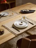 Westwing Collection Комплект подкладок с бахромой Bodo, 2 шт, Ш 40 × Д 50 см, Бежевый — фото 5