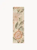 Westwing Collection Ковер Rosha из шерсти с крупным цветочным узором, дорожка 80х200 см, разноцветный — фото 8