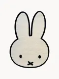 Maison Deux Ковер детский Miffy ручной тафтинг из новозеландской шерсти, 80х112 см, молочно-белый с чёрным — фото 1
