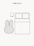 Maison Deux Ковер детский Miffy ручной тафтинг из новозеландской шерсти, 80х112 см, молочно-белый с чёрным — фото 2