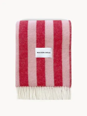 Maison Deux Плед Candy Wrap шерстяной, Светлый розовый