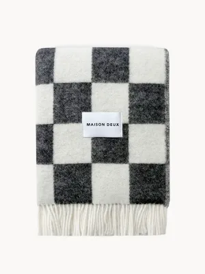 Maison Deux Плед Checkerboard шерстяной, арт. D65581
