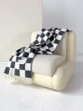 Maison Deux Плед Checkerboard шерстяной, арт. D65581 — фото 3