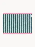 Maison Deux Коврик придверный Stripe из винила в полоску, моющийся, 50х70 см, розово-голубой — фото 1