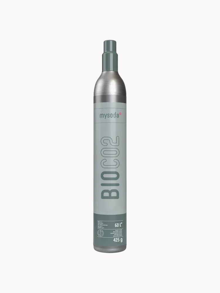 Mysoda Баллон с углекислым газом BIO-CO2 многоразовый для сифонов со стандартной резьбой, алюминиевый, высота 37 см