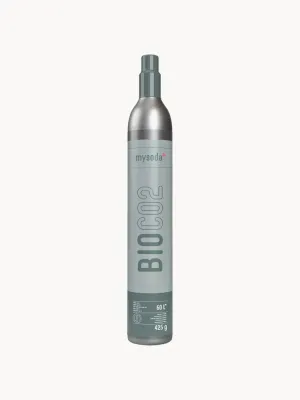 Mysoda Баллон с углекислым газом BIO-CO2 многоразовый для сифонов со стандартной резьбой, алюминиевый, высота 37 см