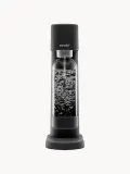 Mysoda Сифон для газирования воды Woody с бутылкой 1 л, корпус из древесного композита, высота 41 см, чёрный — фото 1