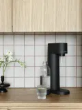 Mysoda Сифон для газирования воды Woody с бутылкой 1 л, корпус из древесного композита, высота 41 см, чёрный — фото 5
