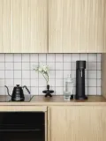 Mysoda Сифон для газирования воды Woody с бутылкой 1 л, корпус из древесного композита, высота 41 см, чёрный — фото 6