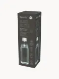 Mysoda Бутылка для воды Glassy стеклянная с алюминиевой крышкой, 1 л, высота 28 см, прозрачная с серебристым — фото 2