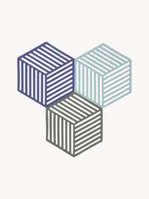 Zone Denmark Набор подкладок Hexagon, силикон, 3 шт
