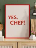 Any Image Картина ручной работы с типографикой Yes, Chef — фото 4