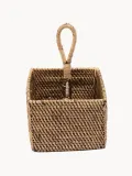 Bazar Bizar Подставка-органайзер для приборов и салфеток из ротанга, 18х29х18 см — фото 3