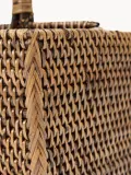 Bazar Bizar Подставка-органайзер для приборов и салфеток из ротанга, 18х29х18 см — фото 4