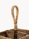 Bazar Bizar Подставка-органайзер для приборов и салфеток из ротанга, 18х29х18 см — фото 6