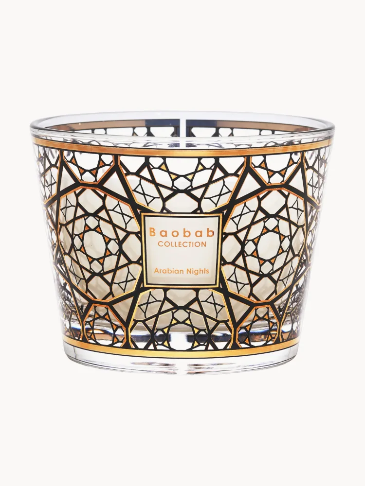 Baobab Свеча ароматическая Arabian Nights с четырьмя фитилями, Ø 13 × В 10 см, Чёрный