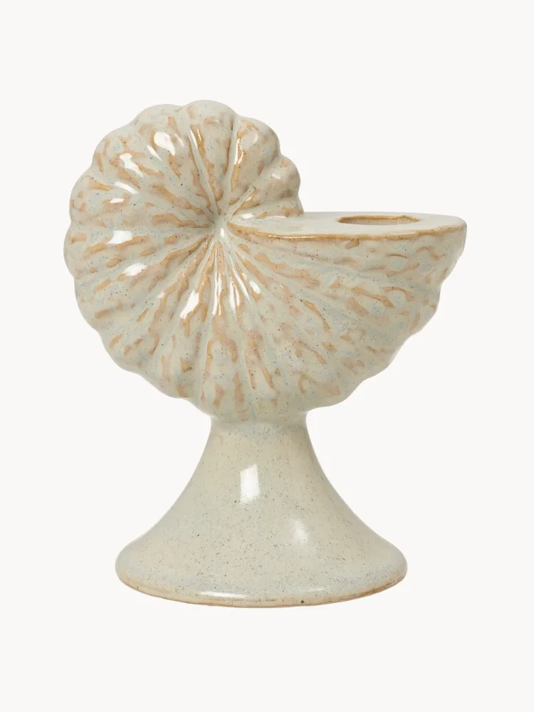 Подсвечник Broste Copenhagen Shelly из керамики, арт. O18241