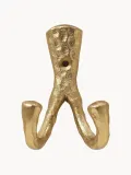 Broste Copenhagen Крючок настенный для одежды Tess из алюминия с молотковой фактурой, 5х8 см, золотистый — фото 3