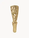 Broste Copenhagen Крючок настенный для одежды Tess из алюминия с молотковой фактурой, 2х8 см, золотистый — фото 3
