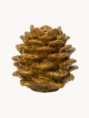 Подсвечник Broste Copenhagen Pina из керамики, Ø 11 × В 10 см, Коричневый