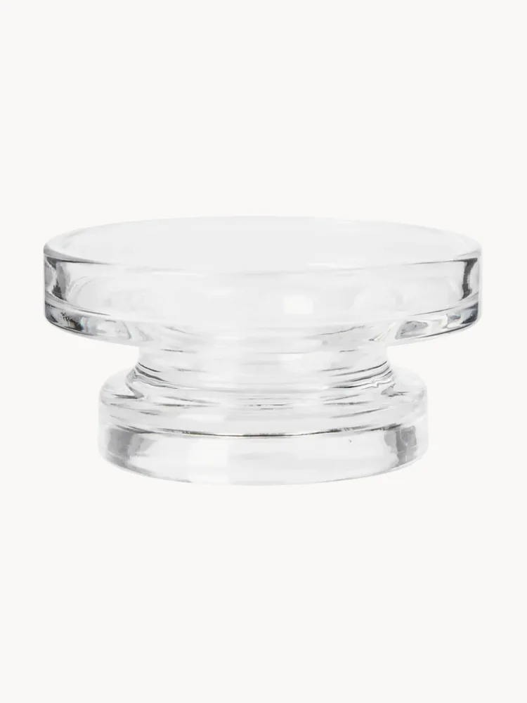 Подсвечник Broste Copenhagen Petra из стекла, Ø 13 × В 7 см, Прозрачный