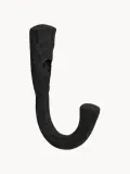 Broste Copenhagen Крючок настенный для одежды Tess из алюминия с молотковой фактурой, 2х8 см, чёрный — фото 1
