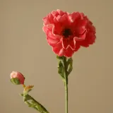 Botane Искусственные цветы Large Poppy мак, длина 60 см, Д 60 см, Розовый — фото 3
