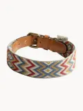 Buddys Dogwear Ошейник для собак Naya ручной работы тканый с латунной пряжкой, длина 32 см, сине-красный — фото 1