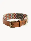 Buddys Dogwear Ошейник для собак Naya ручной работы тканый с латунной пряжкой, длина 32 см, сине-красный — фото 2